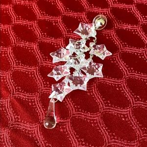 Clear star acrylic dangle earrings